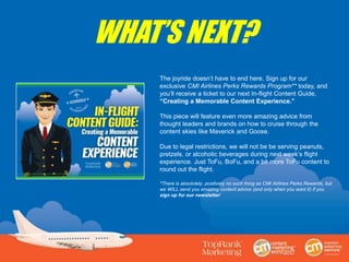 In-Flight Content Guide: Prepping for Your Content Marketing Expedition