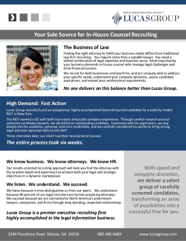 InHouse Counsel Recruiting