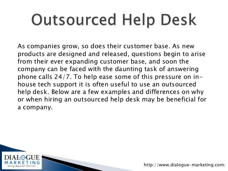 In House Vs Outsourced Help Desk Tech Support
