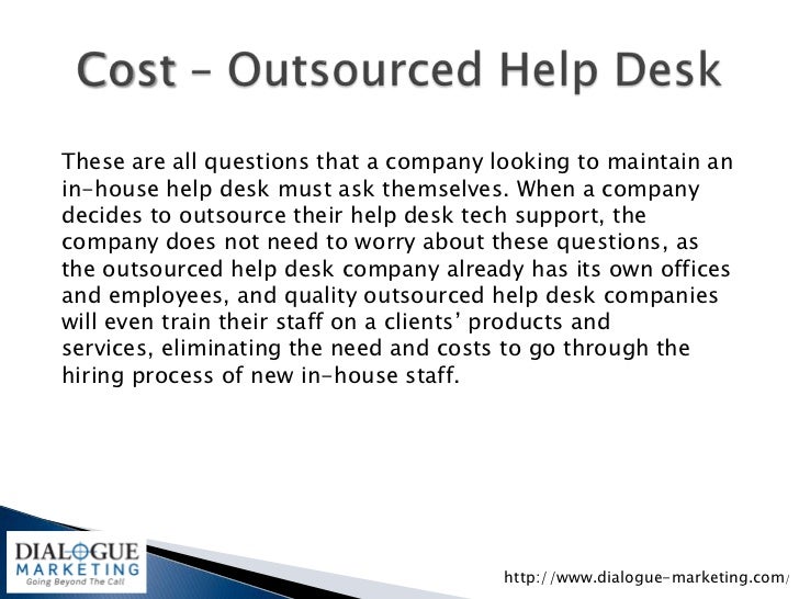 In House Vs Outsourced Help Desk Tech Support