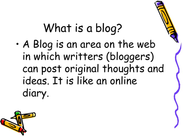 In Introduction To Blogging For 3rd Graders | PPT