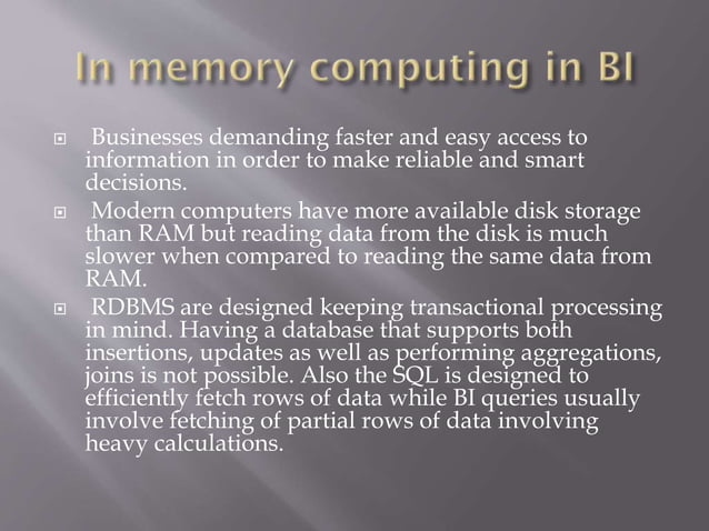 In memory computing | PPT