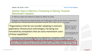 In memory computing principles by Mac Moore of GridGain | PDF