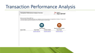 Transaction Performance Analysis
 