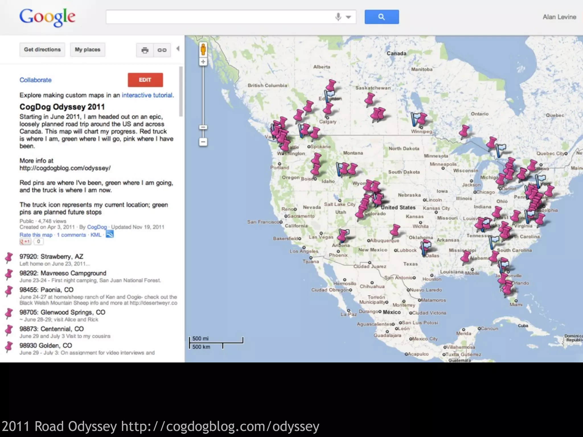 2011 Road Odyssey http://cogdogblog.com/odyssey
 