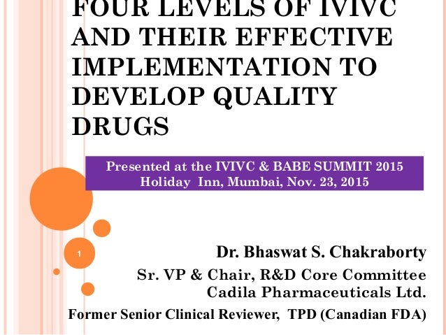 Four Levels Of In Vitro In Vivo Correlation