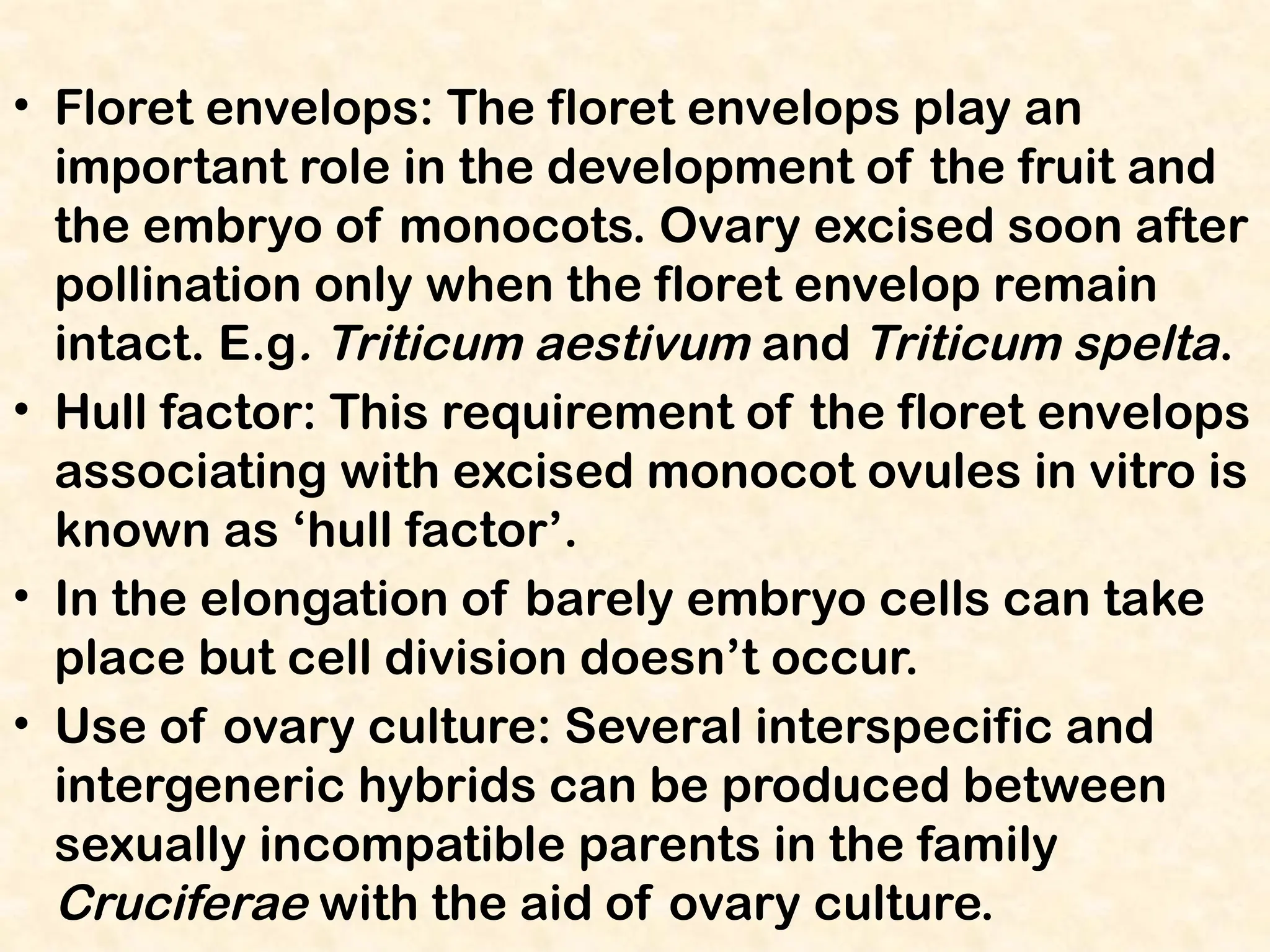 Flooret Cells Invitro fertilization and their role in plant tissue culture | PPTX
