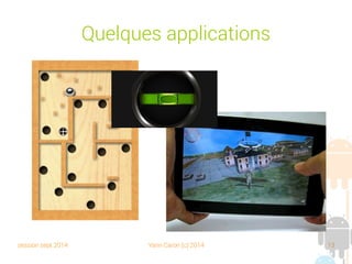 session sept 2014 Yann Caron (c) 2014 13
Quelques applications
 