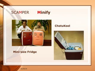 01/03/15
SCAMPER Minify
Mini-size Fridge
ChotuKool
 
