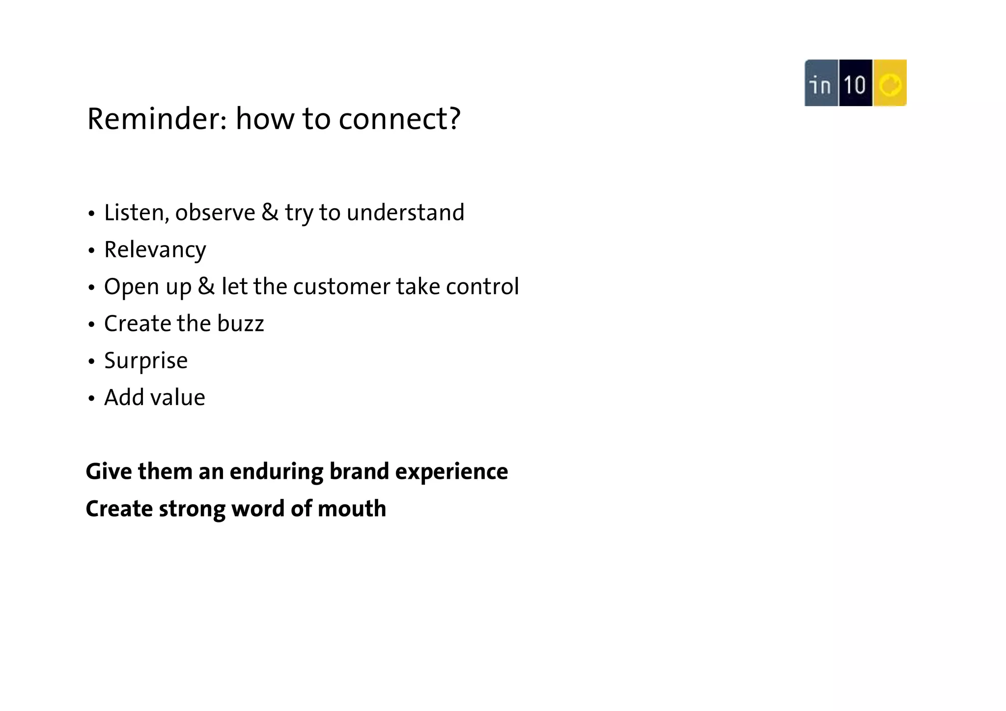 IN10 - Let's Connect