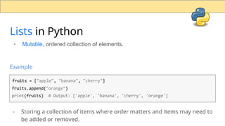 Abstract and Primitive Data structures in python | PPTX