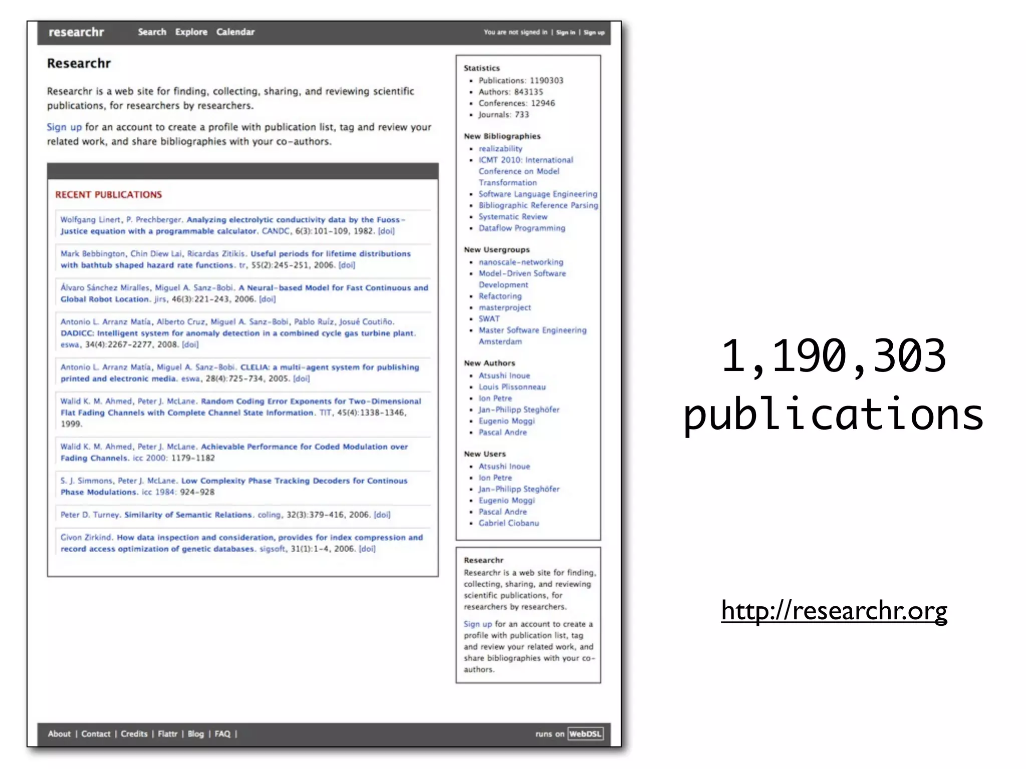1,190,303
publications



 http://researchr.org
 