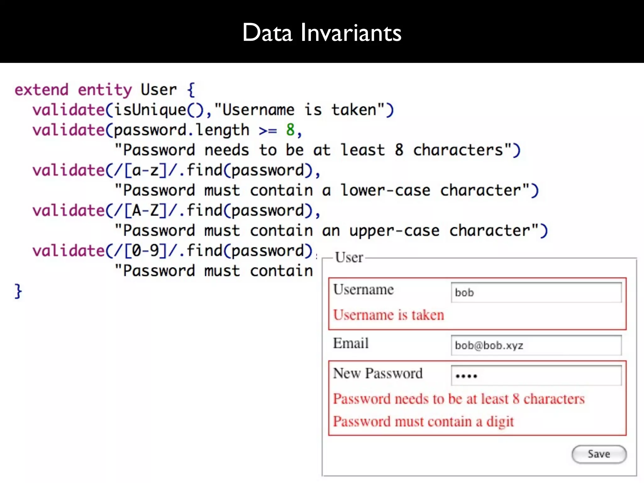 Data Invariants
 