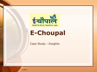E-Choupal Case Study - Insights 