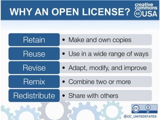 WHY AN OPEN LICENSE?
 