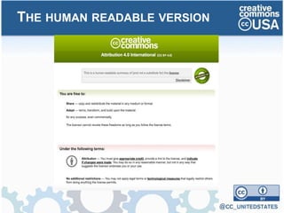 THE HUMAN READABLE VERSION
 