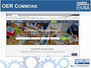• Search by standard and grade level
OER COMMONS
 