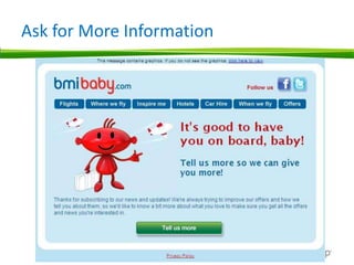 Ask for More Information
 