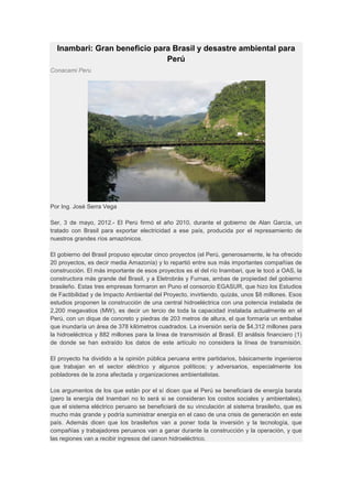 Inambari | PDF