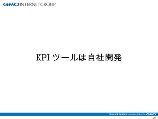 2277 
KPIツールは自社開発 
 