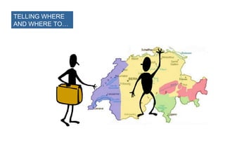 TELLING WHERE
AND WHERE TO…

 