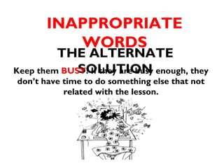 Inappropriate words | PPT
