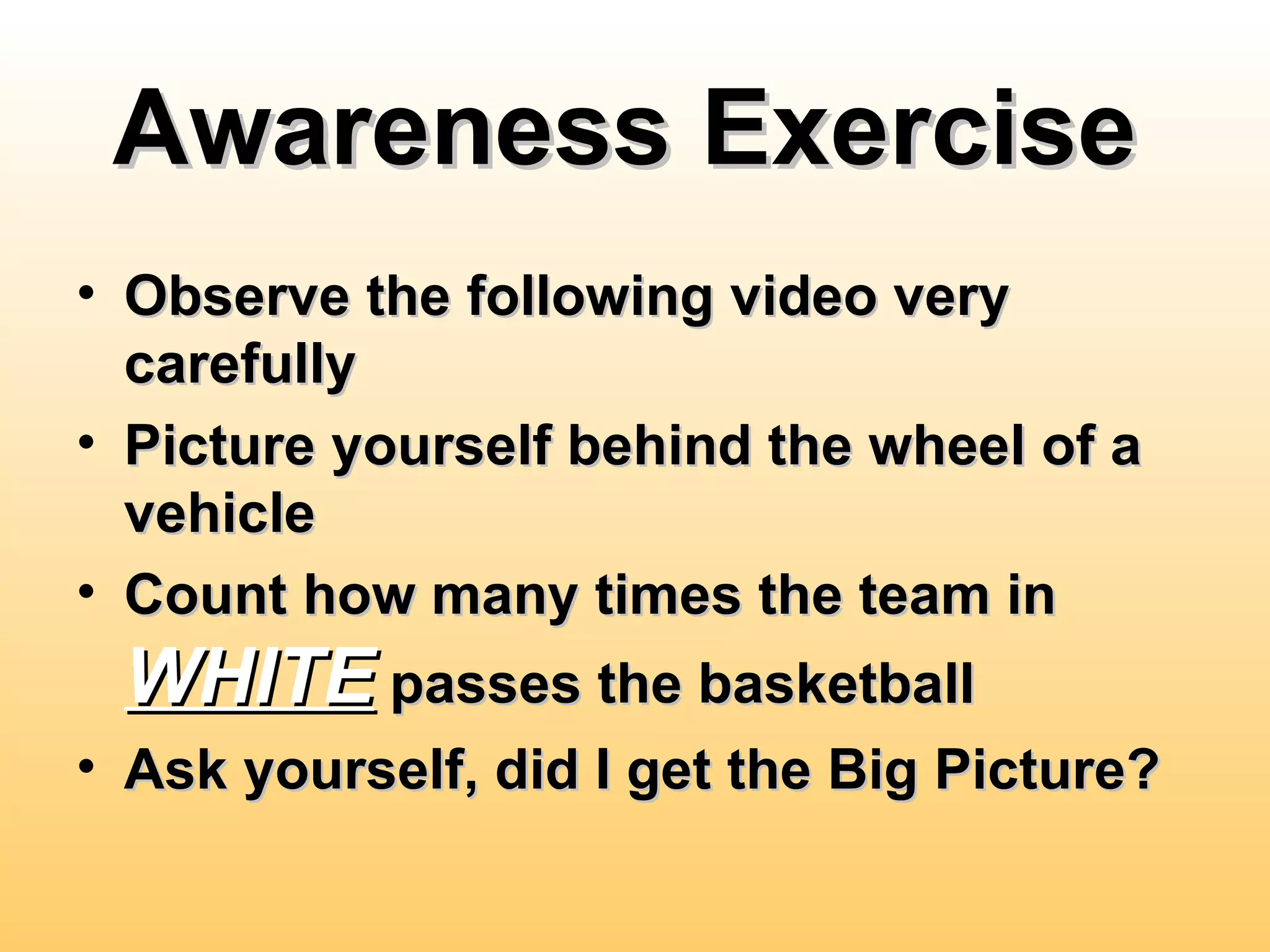 Inattention Blindness | PPT
