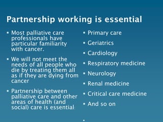 Palliative care beyond cancer | PDF