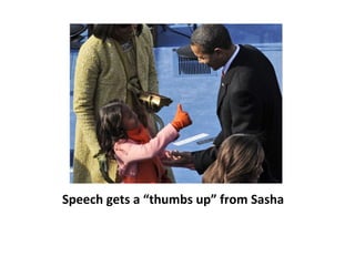 Speech gets a “thumbs up” from Sasha 