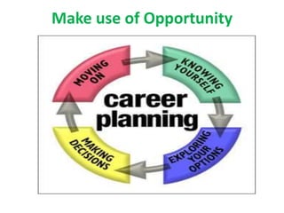 Make use of Opportunity
 