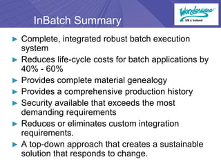 Inbatch Recipe Batch Management | PDF