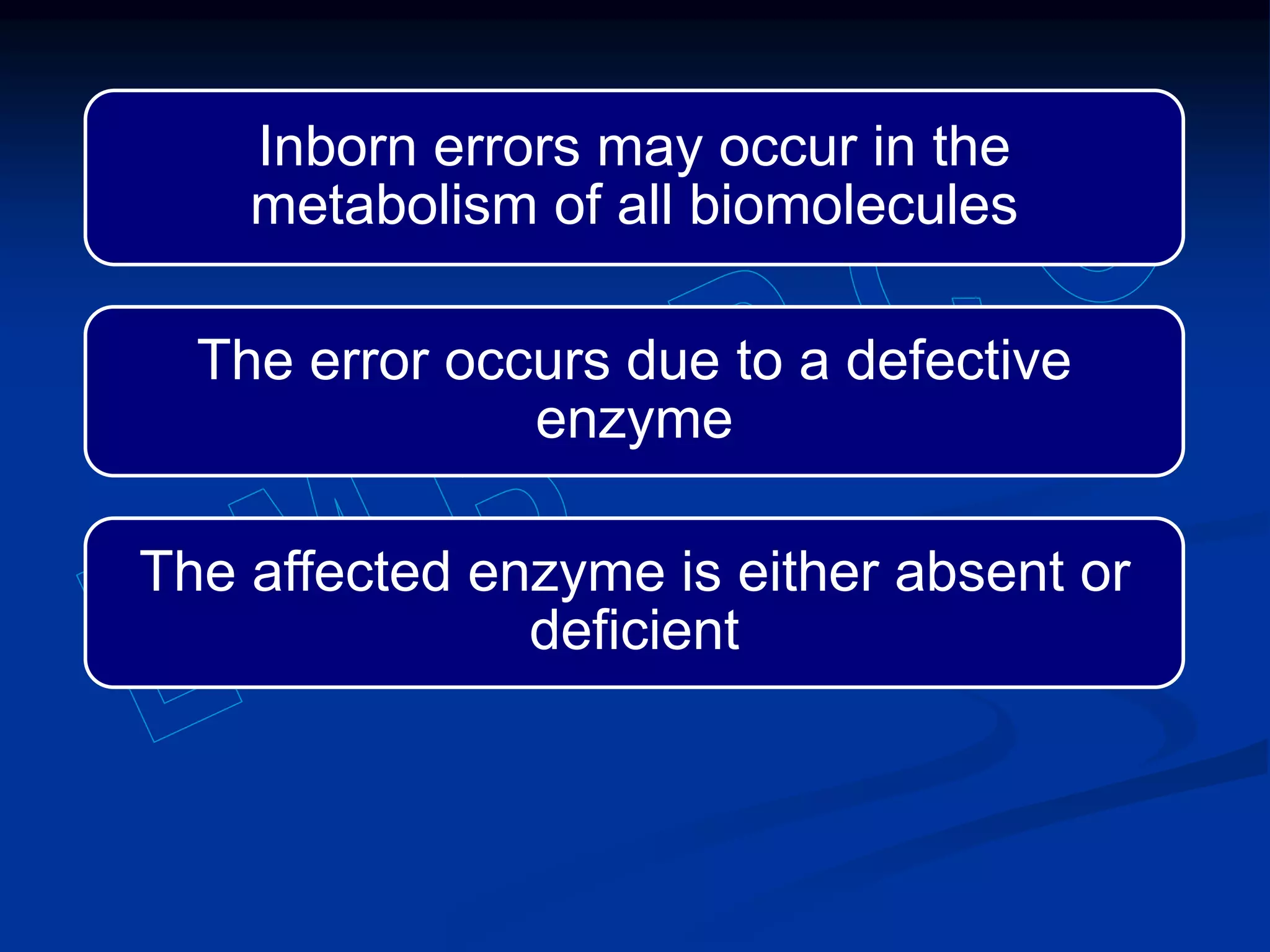 6 Inborn Error Inborn errors of carbohydrate metabolism | PPTX