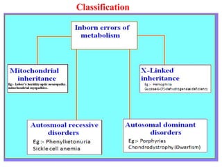 6 Inborn Error Inborn errors of carbohydrate metabolism | PPTX
