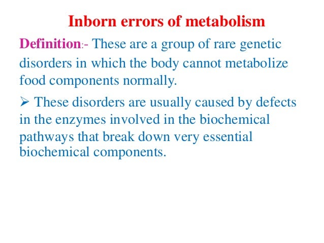 inborn errors of carbohydrate metabolism pdf