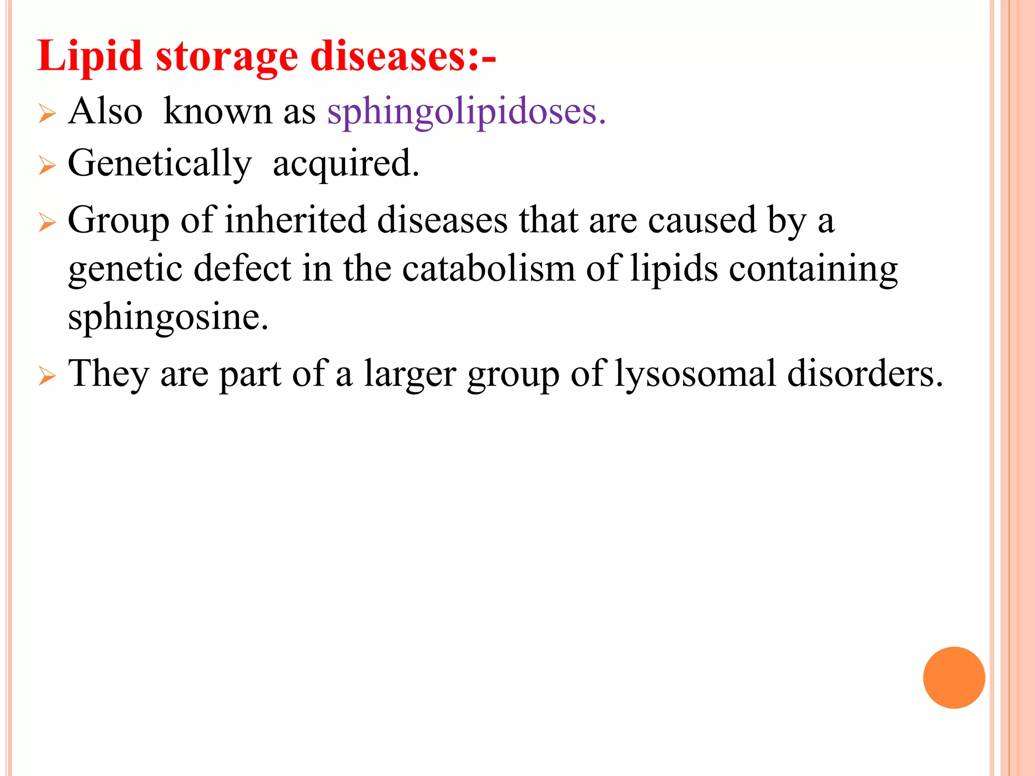 Inborn errors of lipid metabolism | PPTX