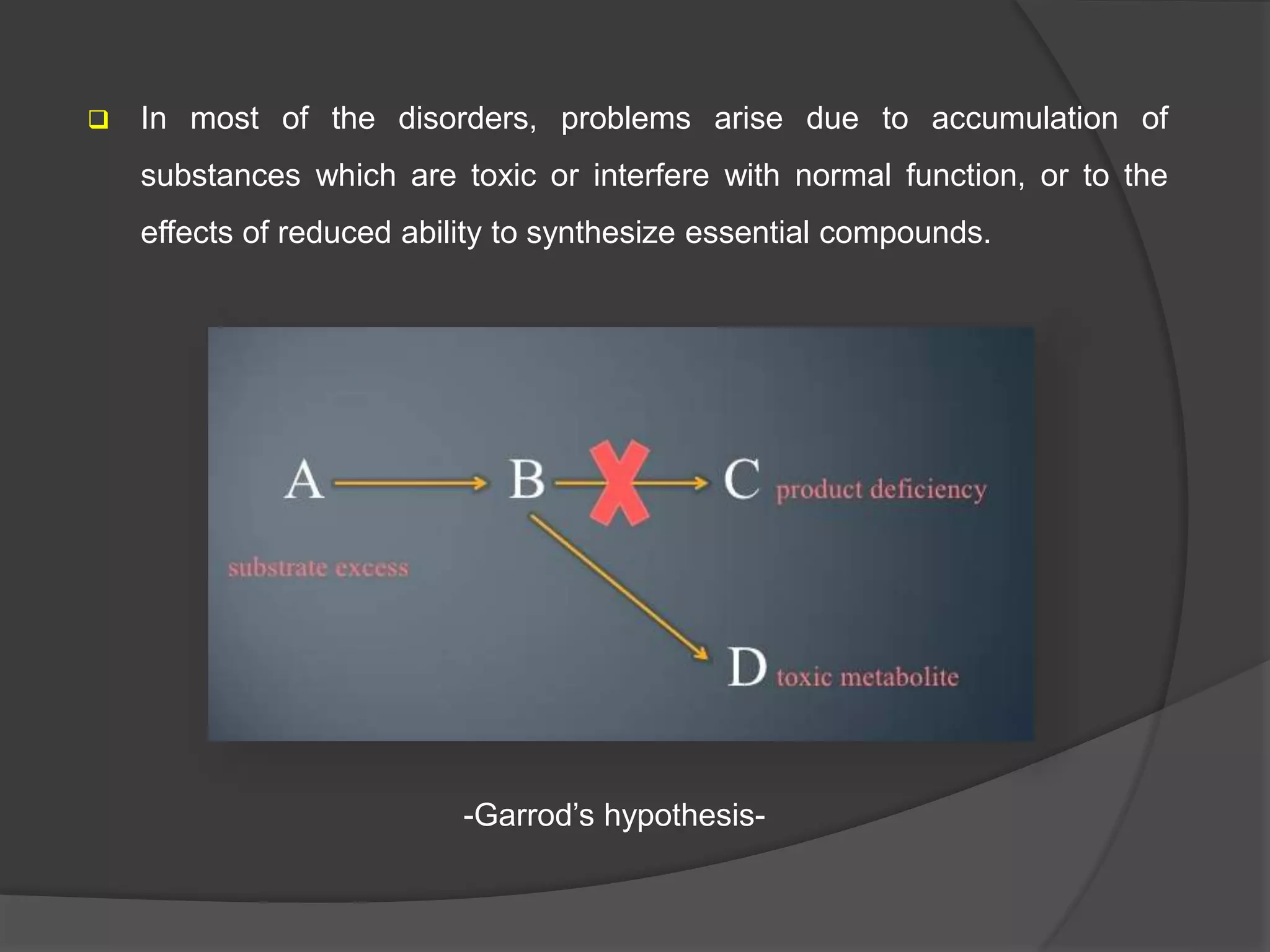 Substance Normal Problem Inborn errors of metabolism ppt | PPTX