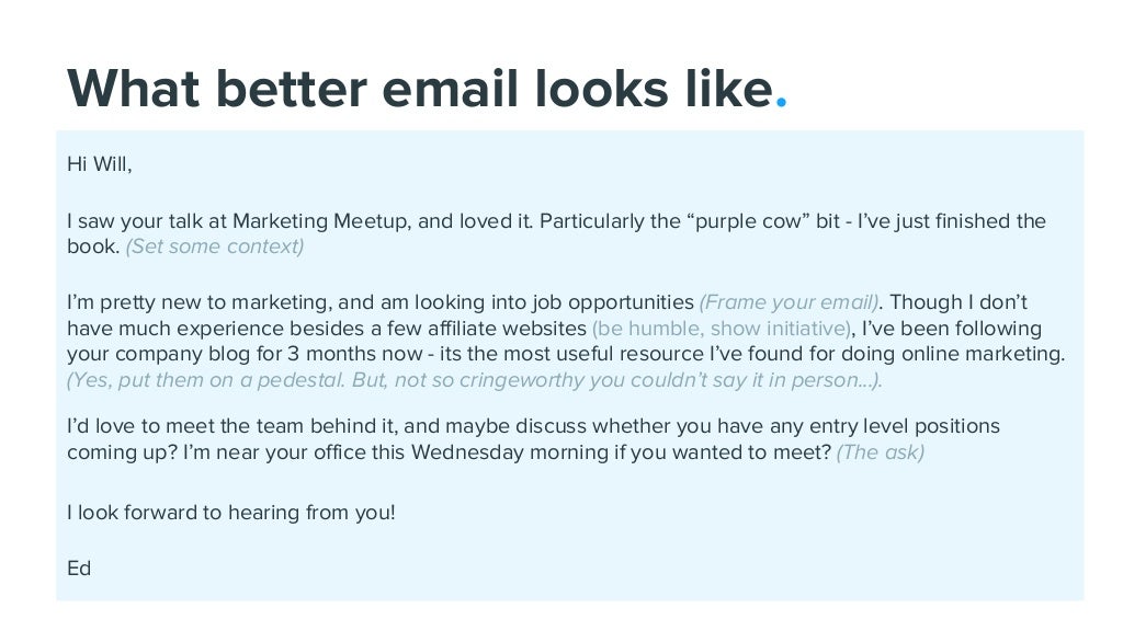 What better email looks like.
