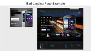 Bad Landing Page Example
 