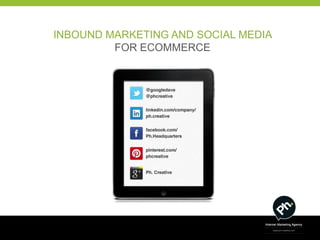 INBOUND MARKETING AND SOCIAL MEDIA
         FOR ECOMMERCE
 