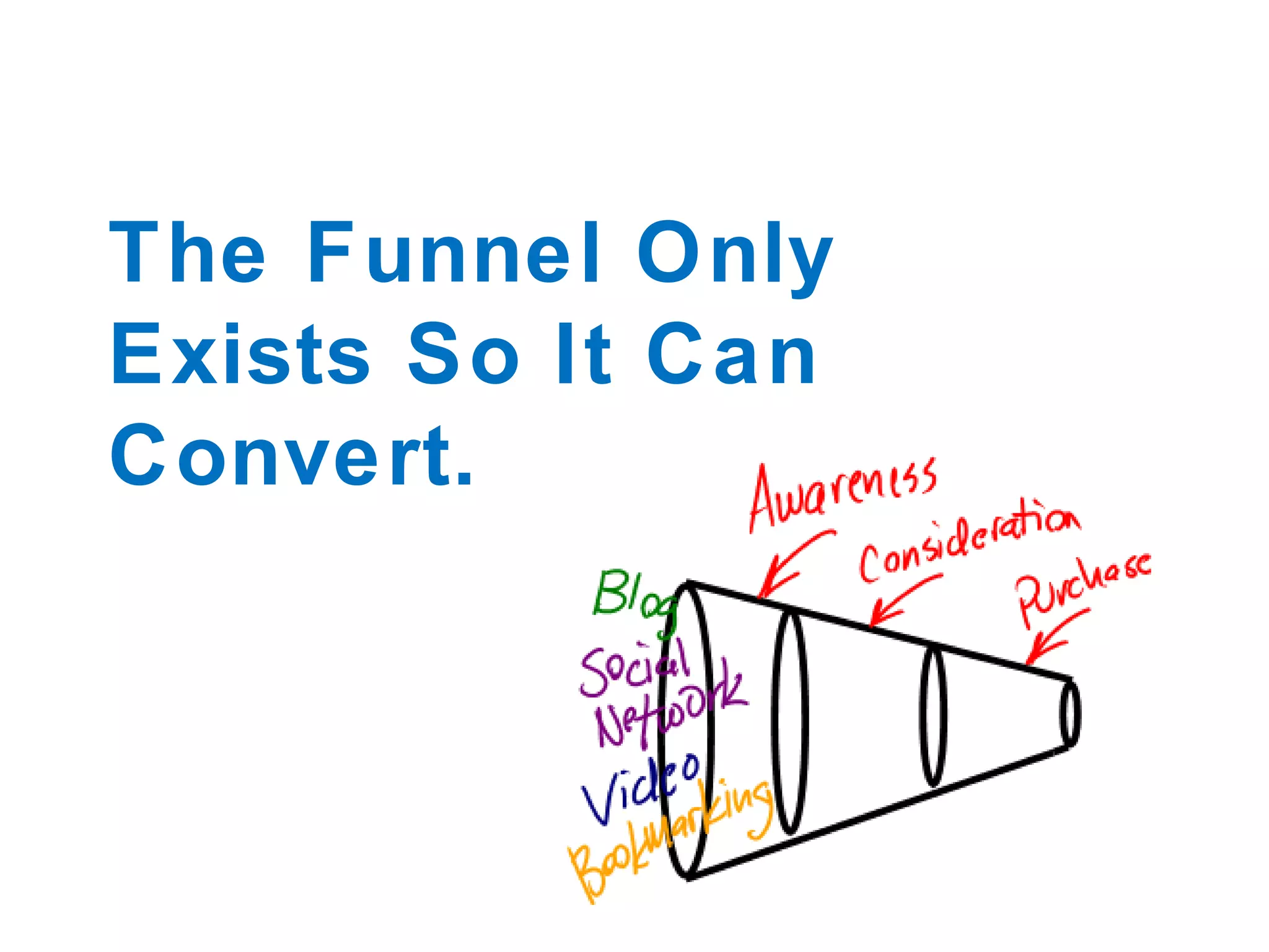 The Funnel Only Exists So It Can Convert. 