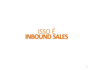 ISSO É
INBOUND SALES
15
 