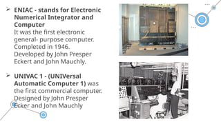 Module 2:HISTORY OF COMPUTER: BASIC COMPUTING PERIODS | PPTX