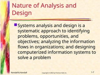 Comprehensive Guide to Systems Analysis and Design for Analysts | PPT