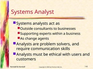 Comprehensive Guide to Systems Analysis and Design for Analysts | PPT