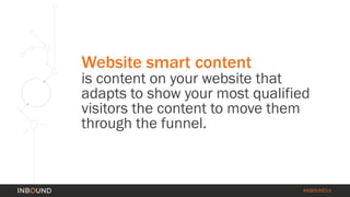 Website smart content 
is content on your website that 
adapts to show your most qualified 
visitors the content to move t...