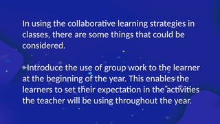 Lesson 11 Collaborative learning report pptx | PPTX