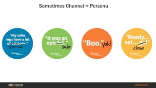 #INBOUND14 
Sometimes Channel = Persona 
 