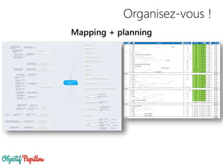 Organisez-vous !
Mapping + planning
 