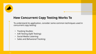 Concurrent testing if copy writting advertising | PPTX