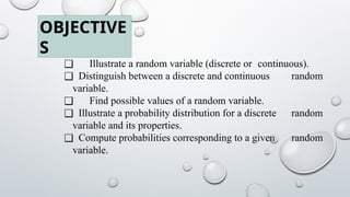 Random Variables and Probability Distributions | PPTX